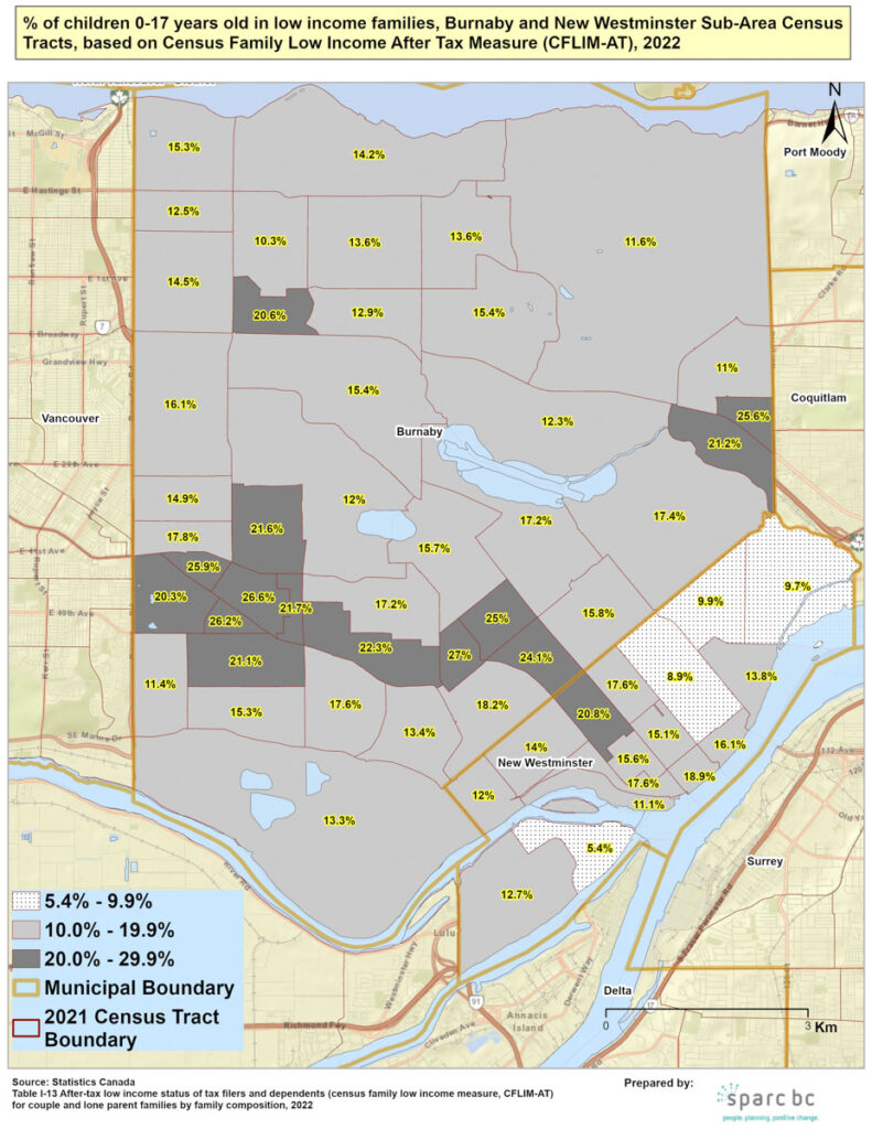 Burnaby Newwest Map V1 2024childpovertyreportcard