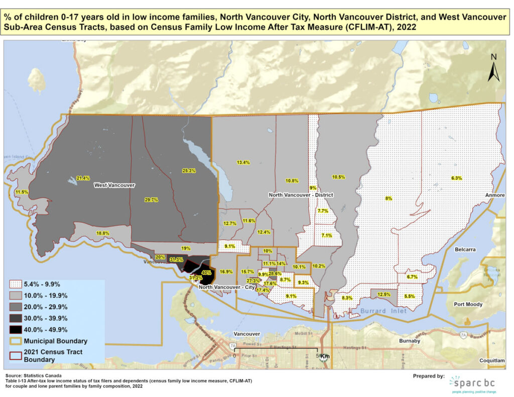 West North Vancouver Map V1 2024childpovertyreportcard